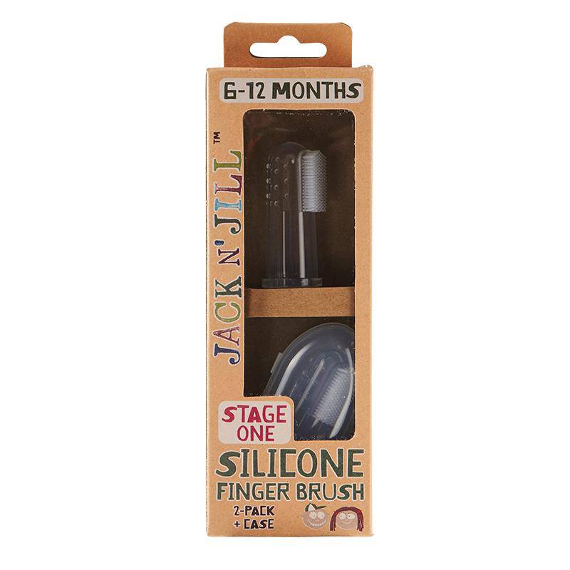 Jack N Jill Silicone Finger Brush Stage 1 (6 to 12 Months ) 2pk