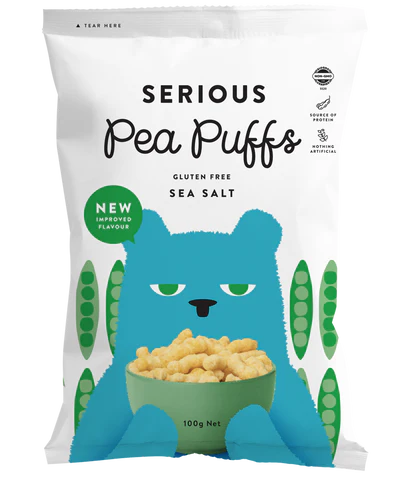 Serious Pea Puffs Sea Salt 100gm