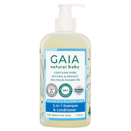 Gaia Natural Baby 2 in 1 Shampoo & Conditioner 500ml