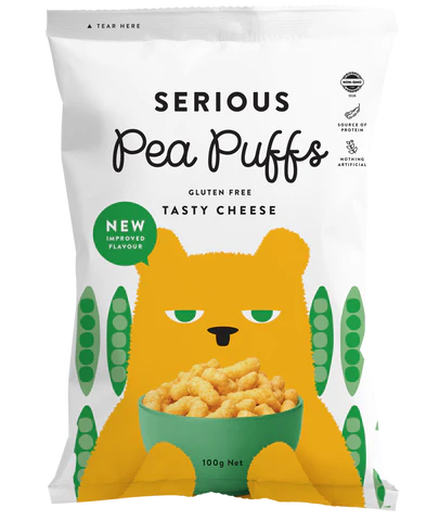 Serious Pea Puff Real Cheese 100gm