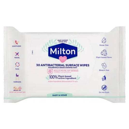 Milton Antibacterial Surface Wipes 30pk