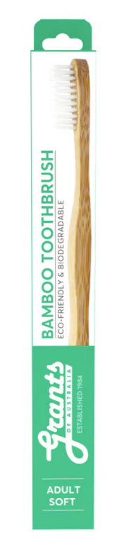 Grants Of Australia Biodegradable Bamboo Toothbrush Adult Soft