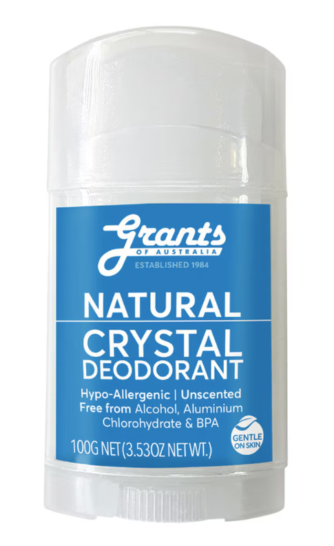 Grants Of Australia Crystal Deodorant Stick Natural 100g