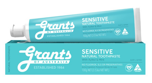 Grants Of Australia Natural Toothpaste Sensitive with Xylitol & Mint 100g