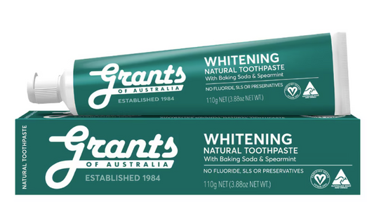 Grants Of Australia Natural Toothpaste Whitening with Baking Soda & Spearmint 110g