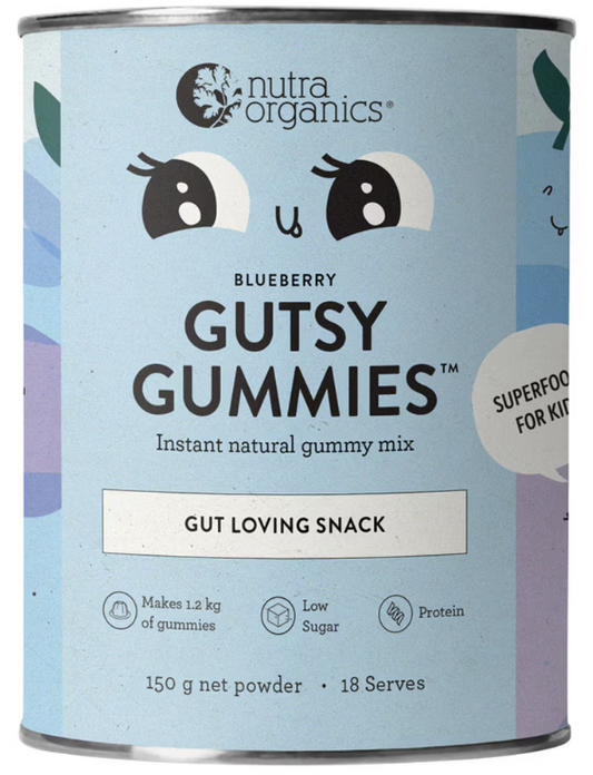 Nutra Organics Gutsy Gummies Blueberry 150g