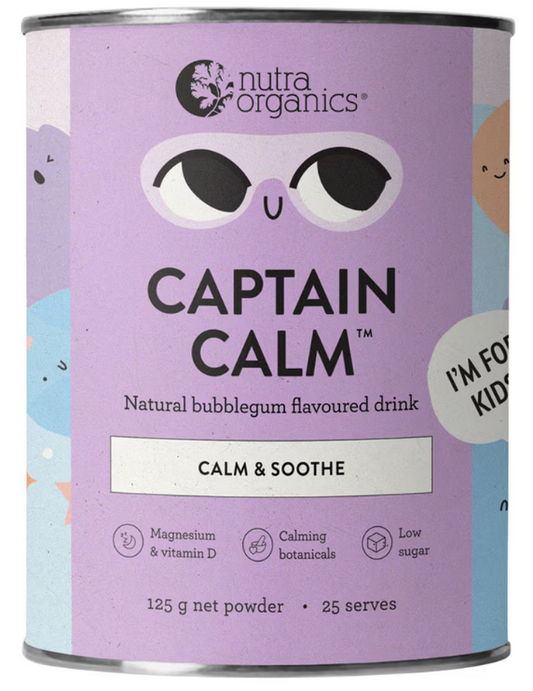 Nutra Organics Captain Calm Bubblegum 125g