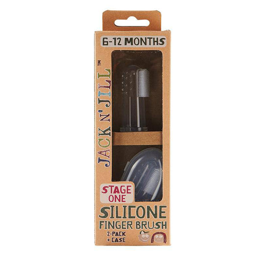 Jack N Jill Silicone Finger Brush Stage 1 (6 to 12 Months ) 2pk